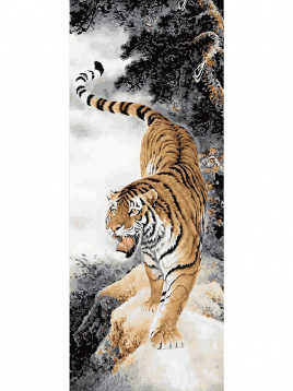 Панно. Амурский тигр Molly KHS0018, цена 1 624 руб. - интернет-магазин Мадам Брошкина